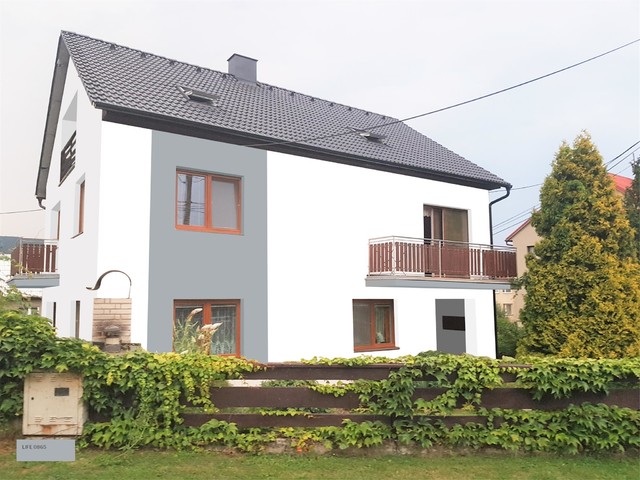 Obrázek 3 pro referenci Grafický návrh fasády rodinného domu v odstínech BAUMIT