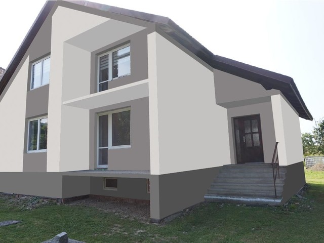 Obrázek 4 pro referenci Grafický návrh fasády rodinného domu v odstínech CERESIT