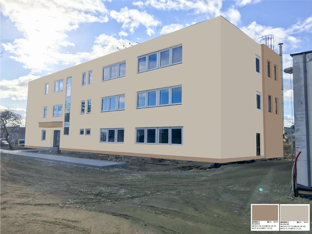 Obrázek 4 pro referenci Grafický návrh fasády bytového domu, odstíny CERESIT