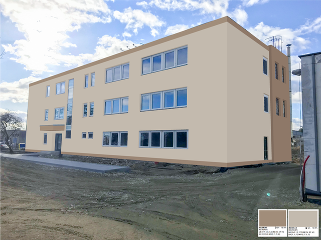Obrázek 6 pro referenci Grafický návrh fasády bytového domu, odstíny CERESIT